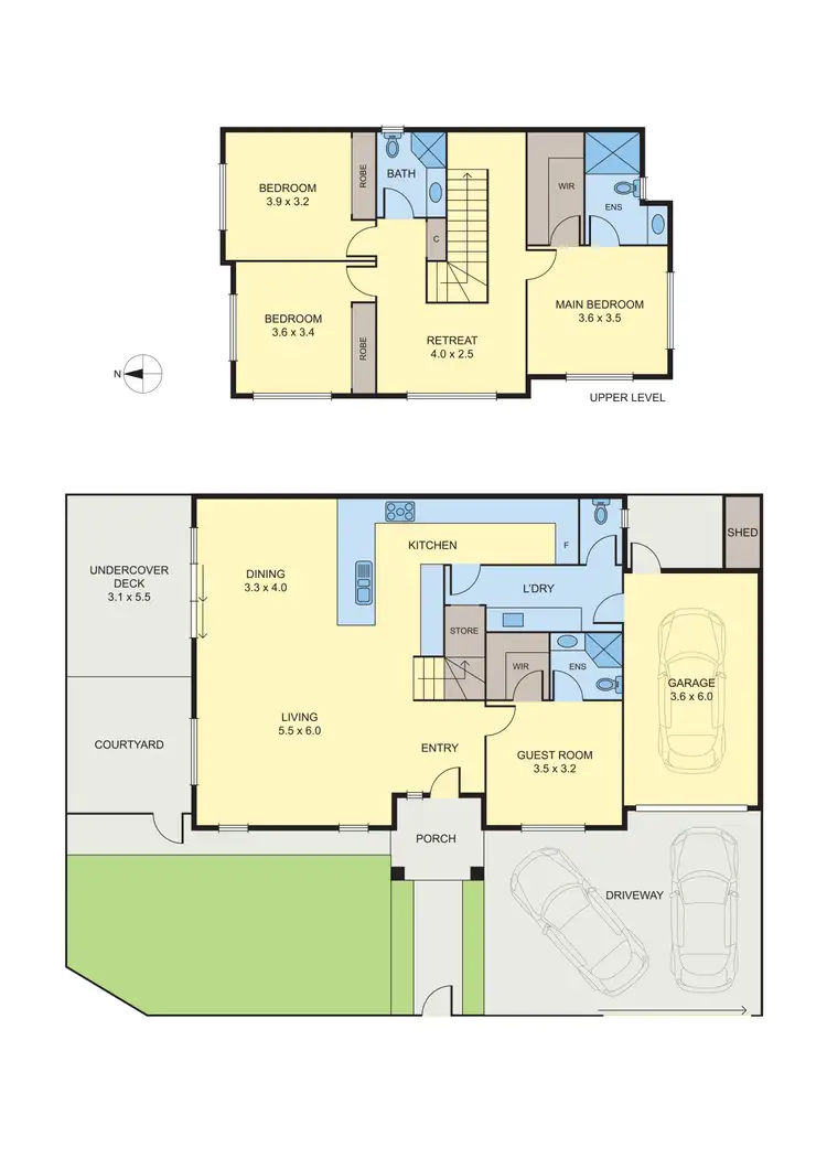 Floorplan of Homely townhouse listing, 76 William Street, Fawkner VIC 3060