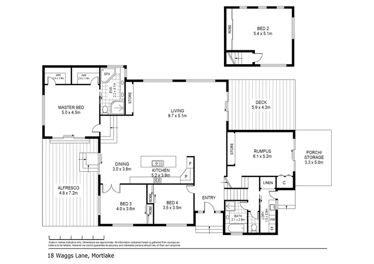 Floorplan of Homely house listing, 18 Waggs Lane, Mortlake VIC 3272