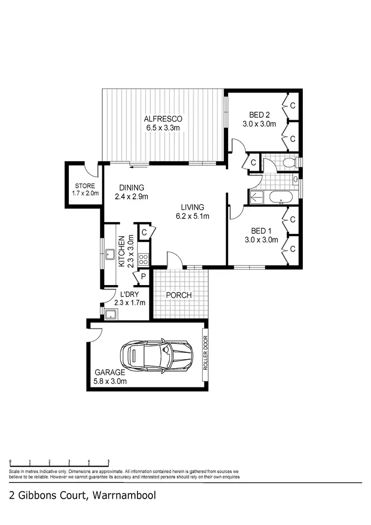 Floorplan of Homely house listing, 2 Gibbons Court, Warrnambool VIC 3280