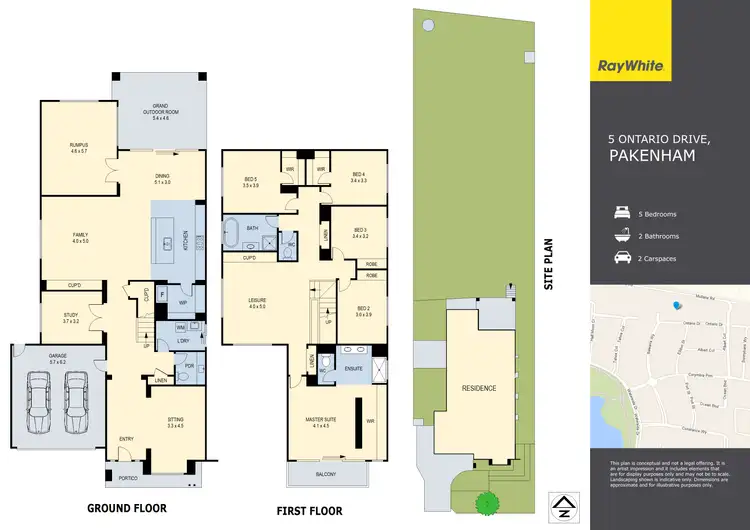 Floorplan of Homely house listing, 5 Ontario Drive, Pakenham VIC 3810