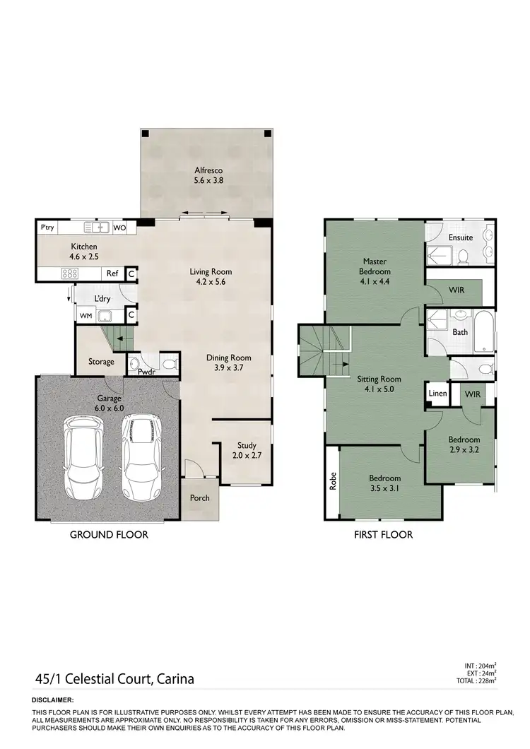 Floorplan of Homely house listing, 45/1 Celestial Court, Carina QLD 4152