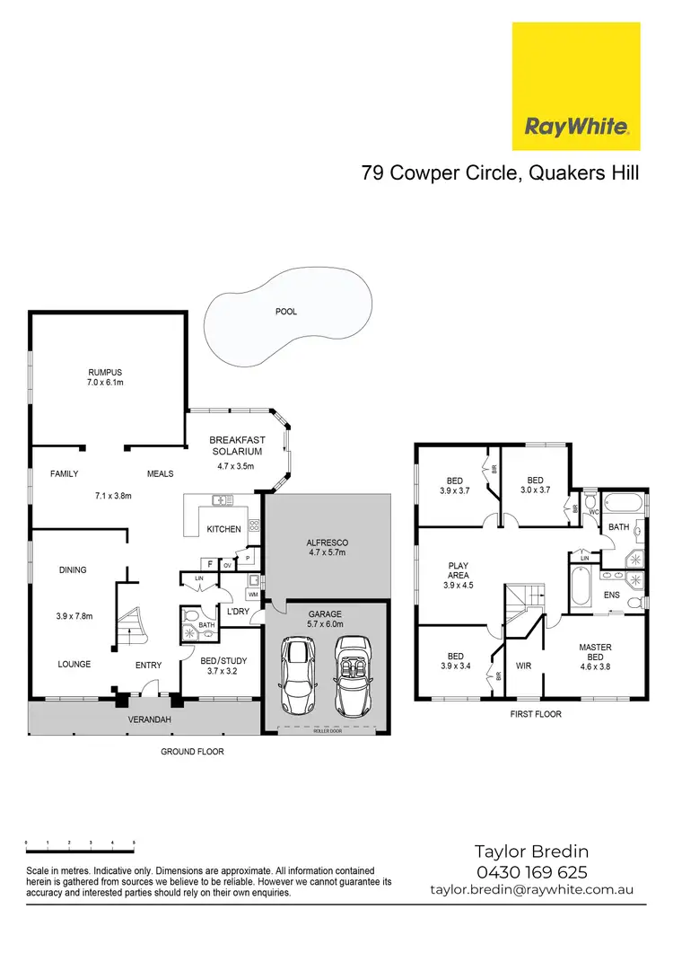 Floorplan of Homely house listing, 79 Cowper Circle, Quakers Hill NSW 2763