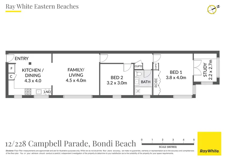 Floorplan of Homely apartment listing, 12/228 Campbell Parade, Bondi Beach NSW 2026