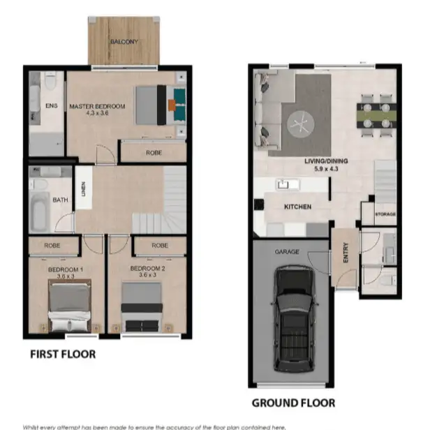 Floorplan of Homely townhouse listing, 72/60-76 Caseys Road, Hope Island QLD 4212