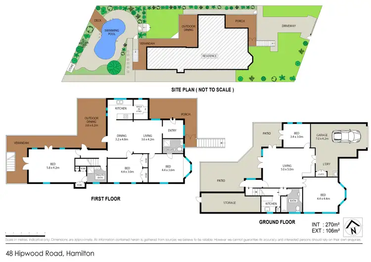 Floorplan of Homely house listing, 48 Hipwood Road, Hamilton QLD 4007