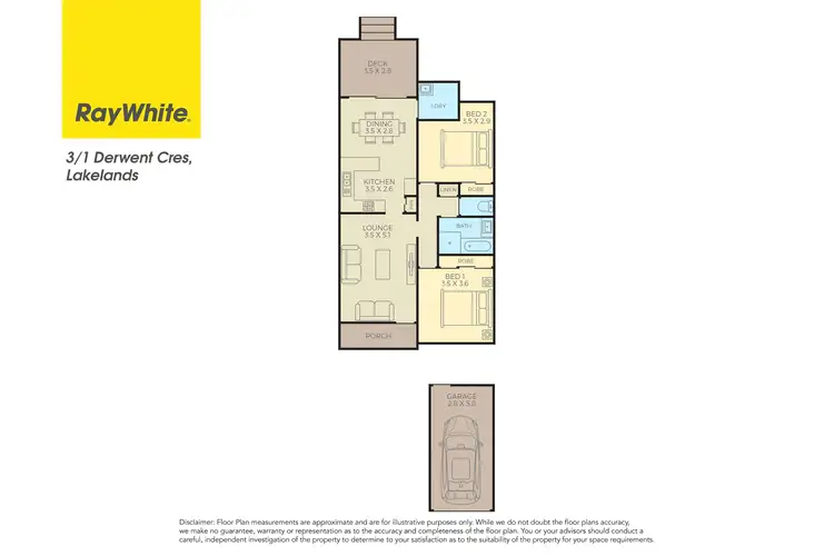 Floorplan of Homely villa listing, 3/1 Derwent Crescent, Lakelands NSW 2282