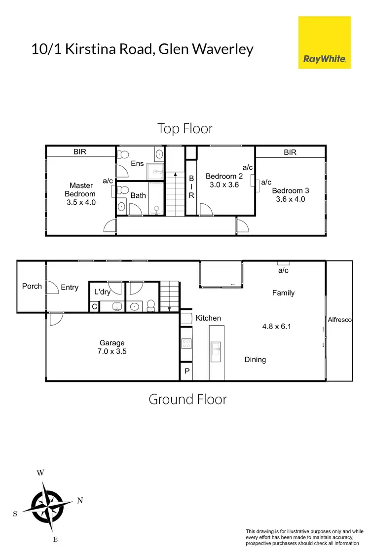 Floorplan of Homely townhouse listing, 10/1 Kirstina Road, Glen Waverley VIC 3150