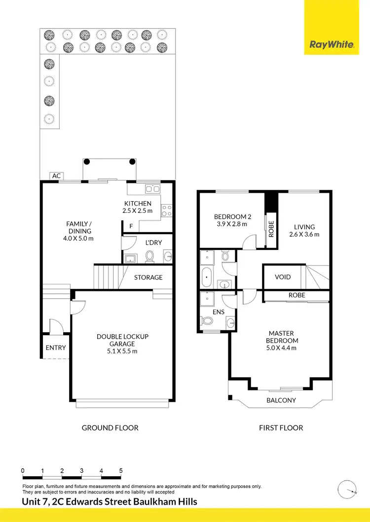 Floorplan of Homely townhouse listing, 7/2C Edward Street, Baulkham Hills NSW 2153