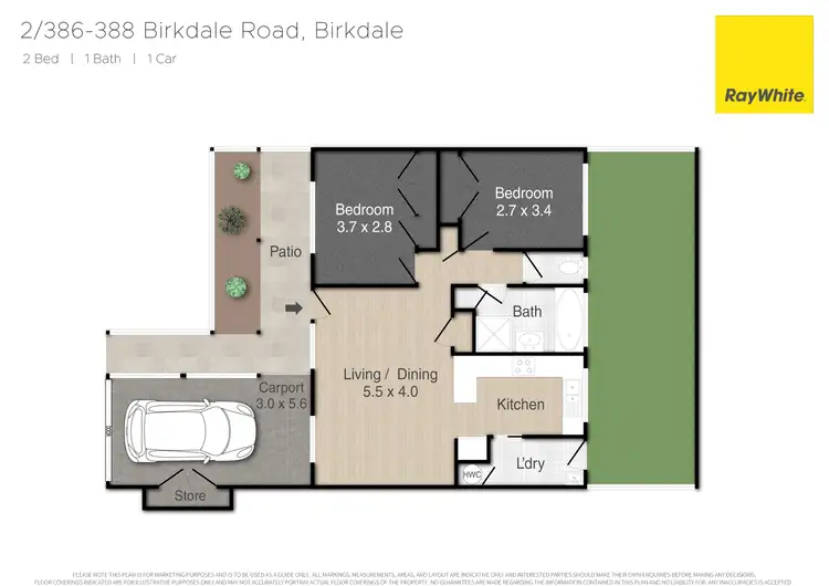 Floorplan of Homely villa listing, 2/386-388 Birkdale Road, Wellington Point QLD 4160