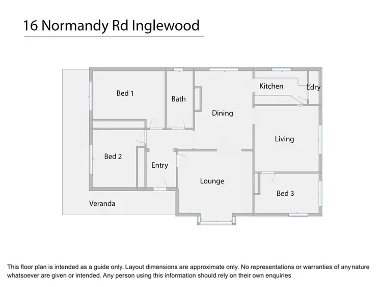 Floorplan of Homely house listing, 16 Normanby Road, Inglewood WA 6052