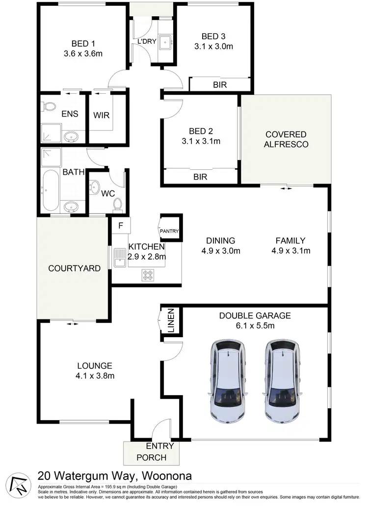 Floorplan of Homely house listing, 20 Watergum Way, Woonona NSW 2517