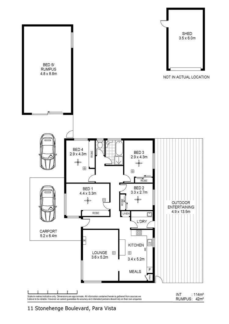 Floorplan of Homely house listing, 11 Stonehenge Boulevard, Para Vista SA 5093