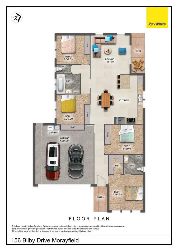 Floorplan of Homely house listing, 156 Bilby Drive, Morayfield QLD 4506