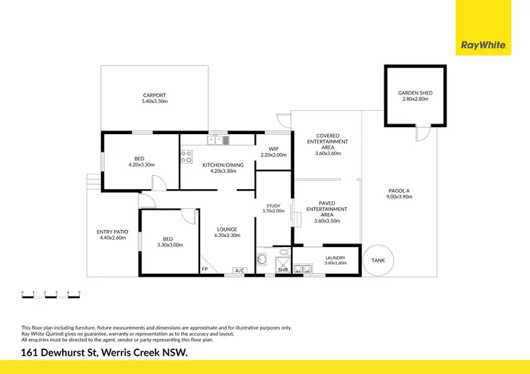 Floorplan of Homely house listing, 161 Dewhurst Street, Werris Creek NSW 2341