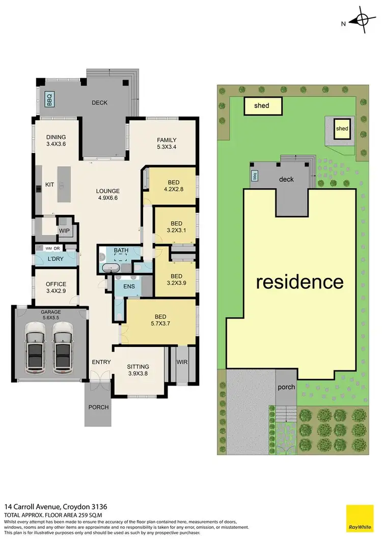 Floorplan of Homely house listing, 14 Carroll Avenue, Croydon VIC 3136