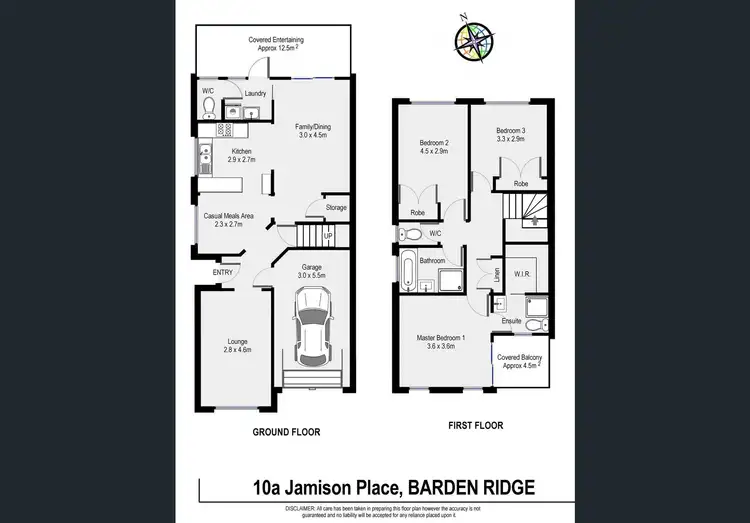 Floorplan of Homely semi-detached listing, 10a Jamison Place, Barden Ridge NSW 2234