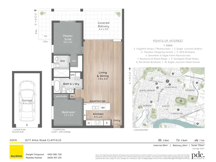 Floorplan of Homely apartment listing, 8/17 Alma Road, Clayfield QLD 4011