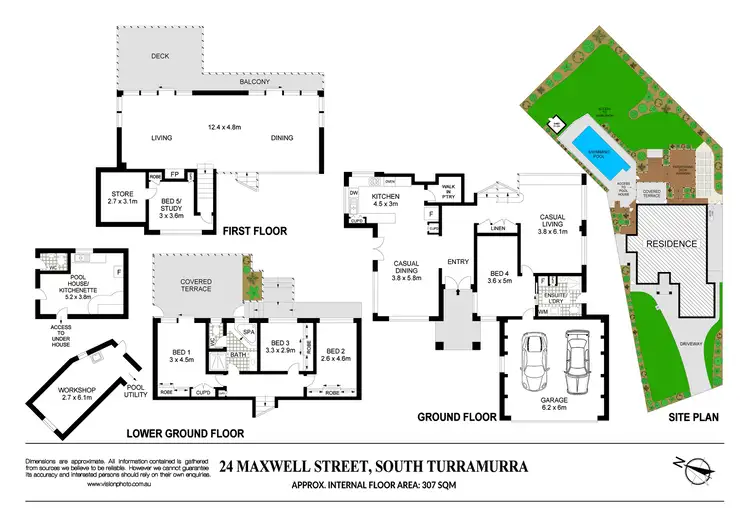 Floorplan of Homely house listing, 24 Maxwell Street, Turramurra NSW 2074