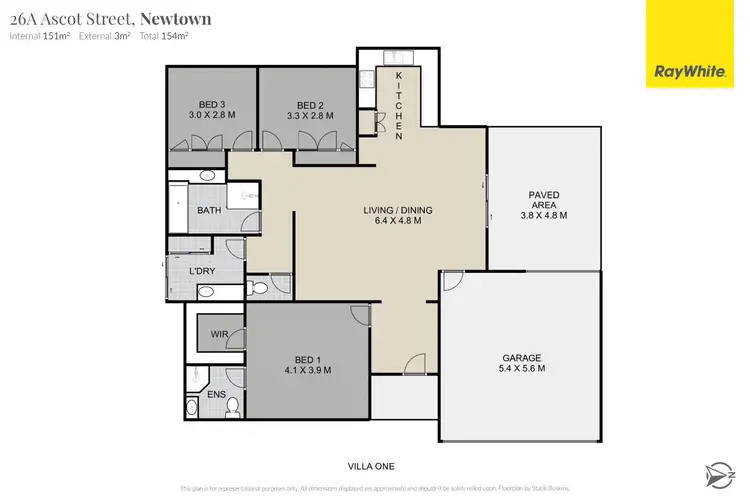 Floorplan of Homely block of units listing, 1&2/26A Ascot Street, Newtown QLD 4350