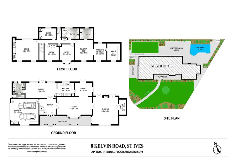 Floorplan of Homely house listing, 8 Kelvin Road, St Ives NSW 2075