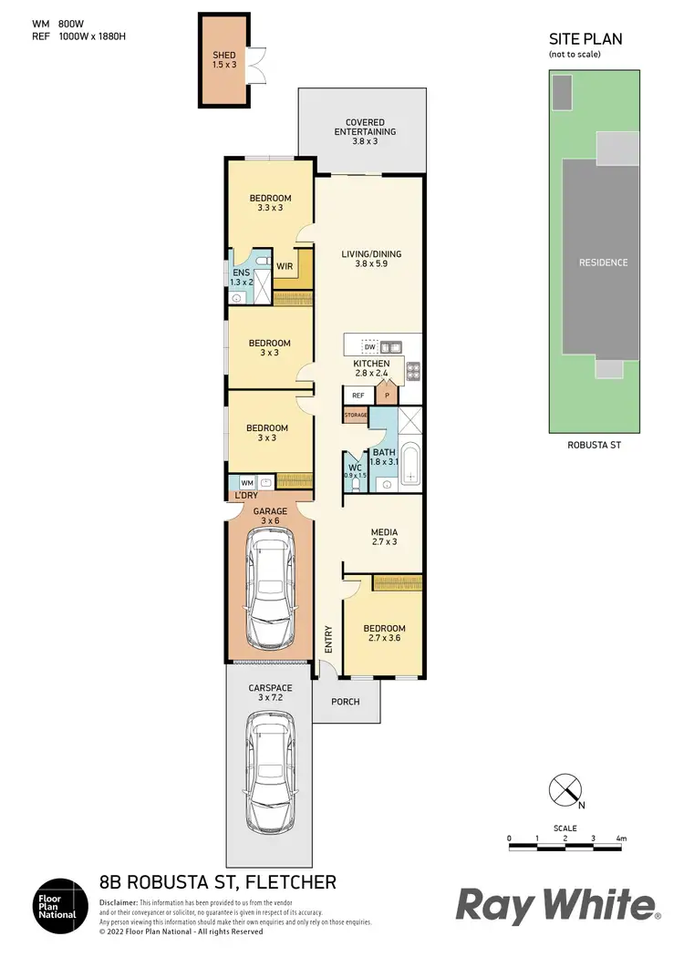 Floorplan of Homely house listing, 8B Robusta Street, Fletcher NSW 2287