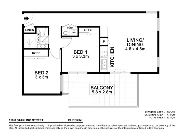 Floorplan of Homely unit listing, 150/8 Starling Street, Buderim QLD 4556