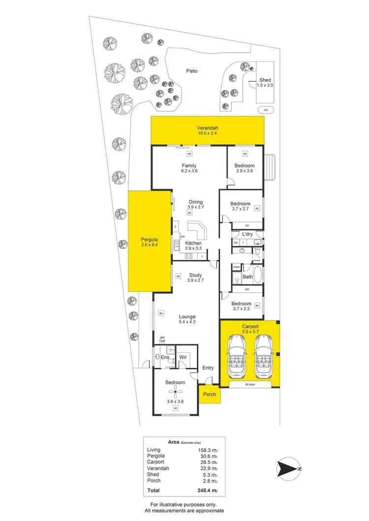 Floorplan of Homely house listing, 1 Egret Court, Flagstaff Hill SA 5159