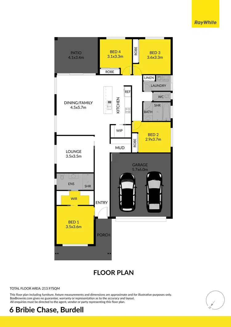 Floorplan of Homely house listing, 6 Bribie Chase, Burdell QLD 4818
