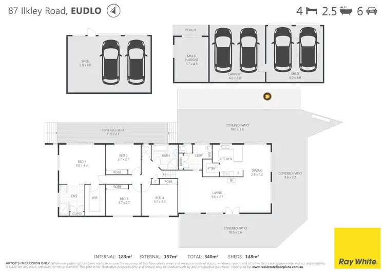 Floorplan of Homely house listing, 87 Ilkley Road, Eudlo QLD 4554