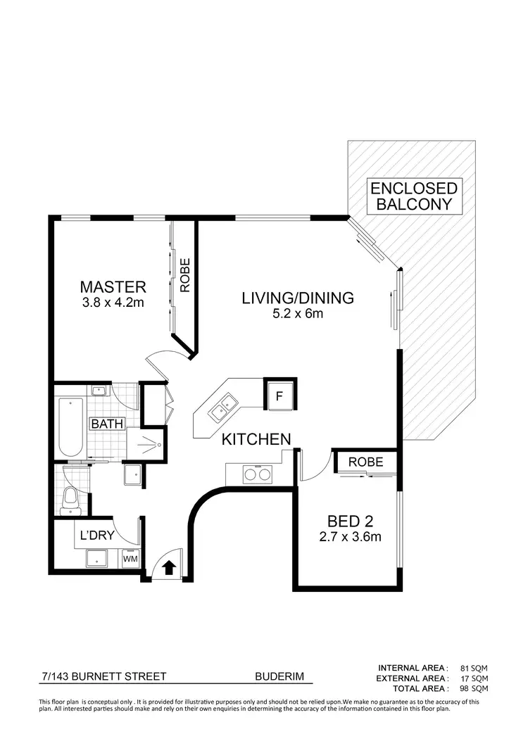 Floorplan of Homely unit listing, 7/143 Burnett Street, Buderim QLD 4556