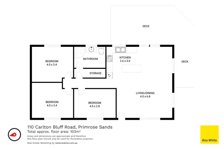 Floorplan of Homely house listing, 110 Carlton Bluff Road, Primrose Sands TAS 7173