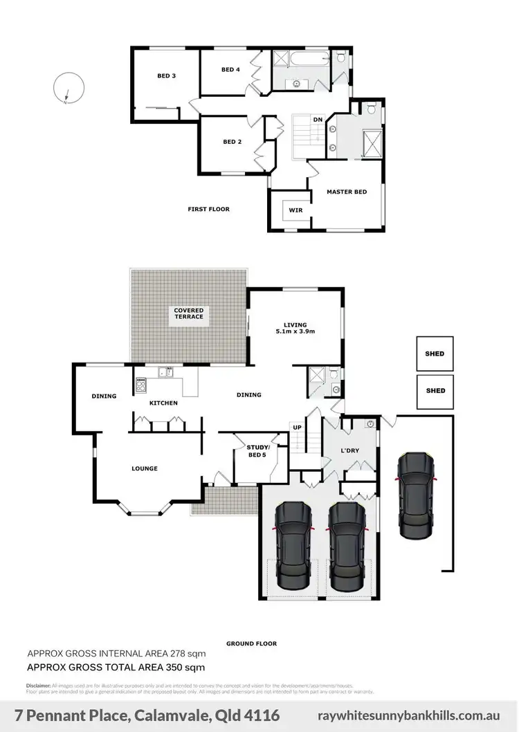 Floorplan of Homely house listing, 7 Pennant Place, Calamvale QLD 4116