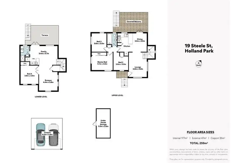 Floorplan of Homely house listing, 19 Steele Street, Holland Park QLD 4121
