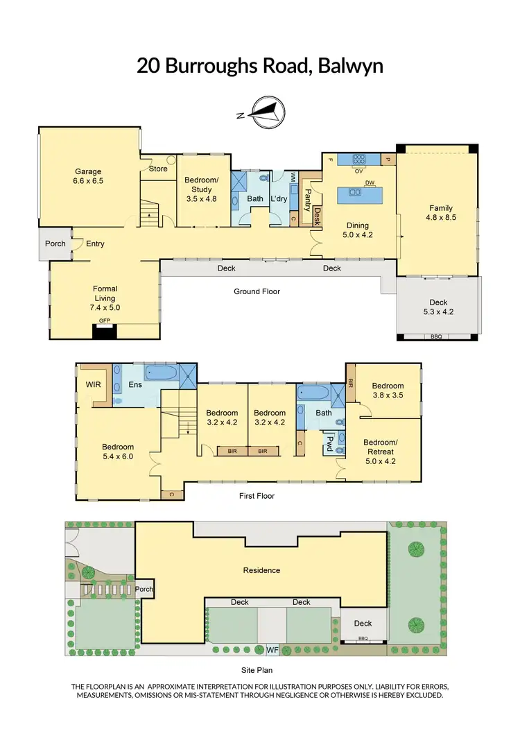 Floorplan of Homely house listing, 20 Burroughs Road, Balwyn VIC 3103