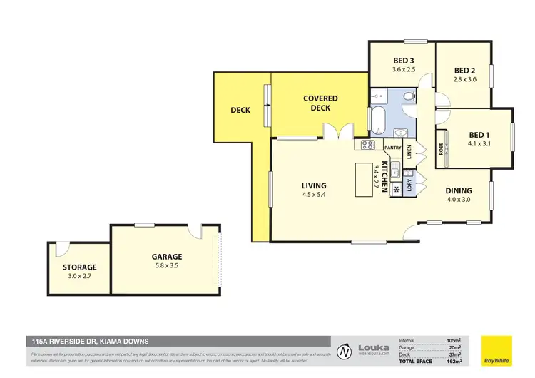 Floorplan of Homely house listing, 115A Riverside Drive, Kiama Downs NSW 2533