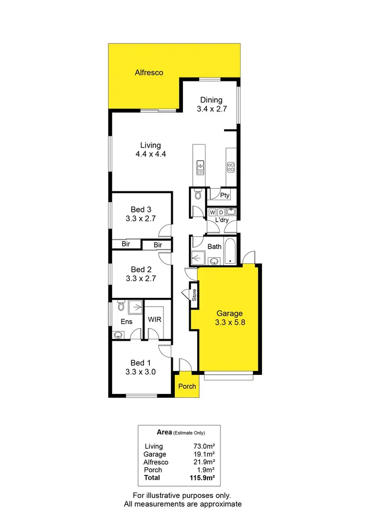 Floorplan of Homely house listing, 19 Acacia Road, Morphett Vale SA 5162