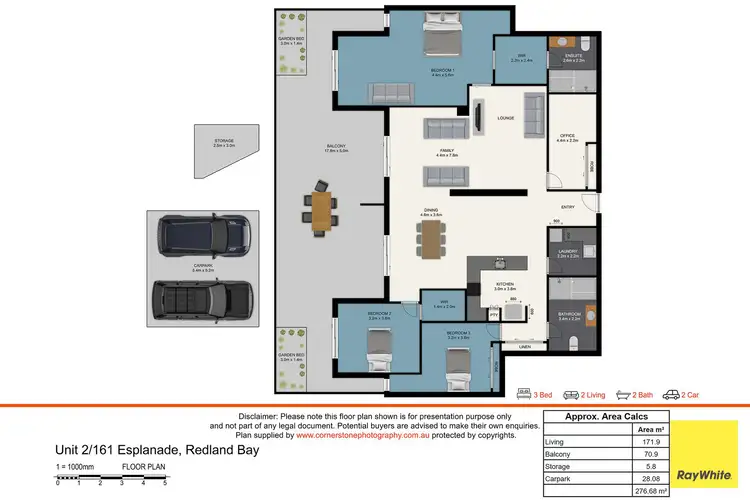 Floorplan of Homely apartment listing, 2/161 Esplanade, Redland Bay QLD 4165