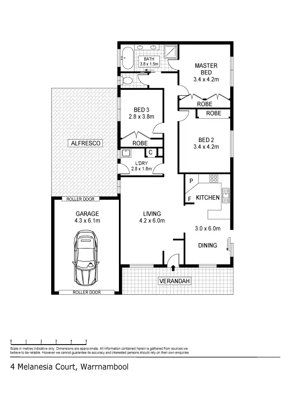 Floorplan of Homely house listing, 4 Melanesia Court, Warrnambool VIC 3280