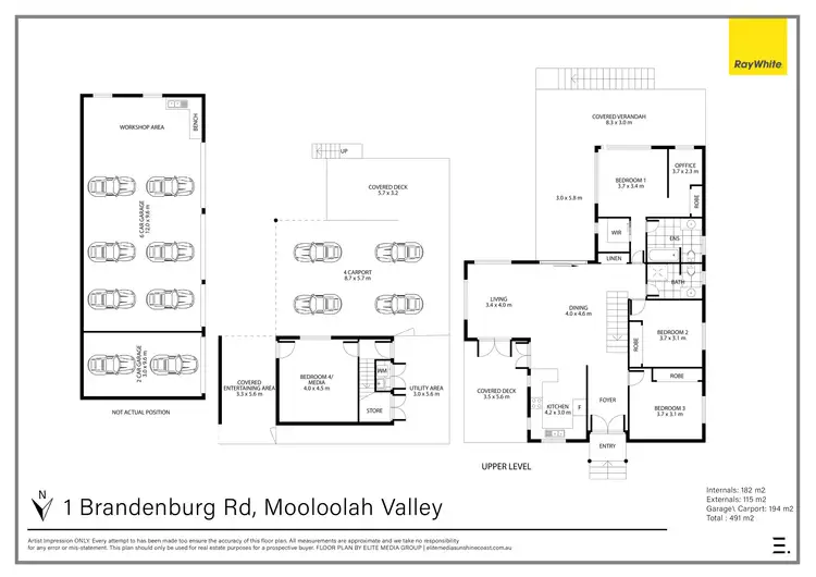 Floorplan of Homely house listing, 1 Brandenburg Road, Mooloolah Valley QLD 4553