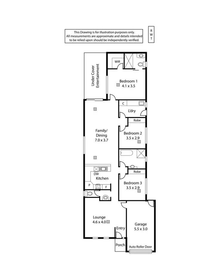 Floorplan of Homely house listing, 8C Fidock Avenue, Seaton SA 5023