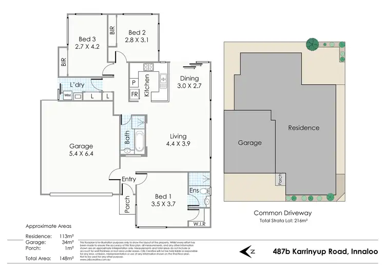 Floorplan of Homely house listing, 487B Karrinyup Road, Innaloo WA 6018