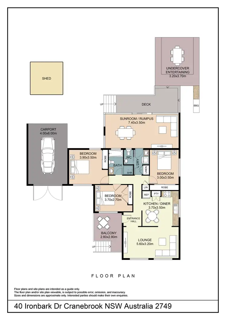 Floorplan of Homely house listing, 40 Ironbark Drive, Cranebrook NSW 2749