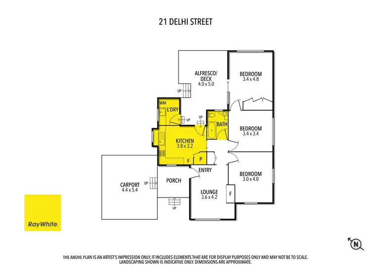 Floorplan of Homely house listing, 21 Delhi Street, Seymour VIC 3660