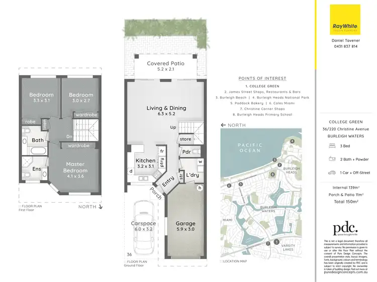Floorplan of Homely townhouse listing, 36/220 Christine Avenue, Burleigh Waters QLD 4220