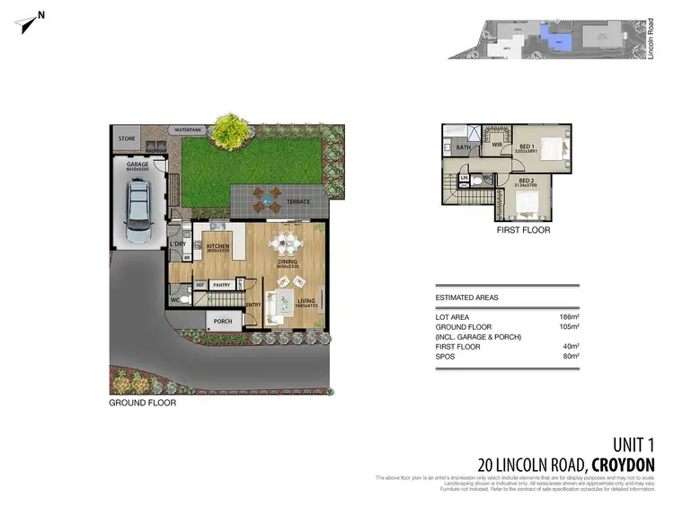 Floorplan of Homely house listing, 2/20 Lincoln Road, Croydon VIC 3136