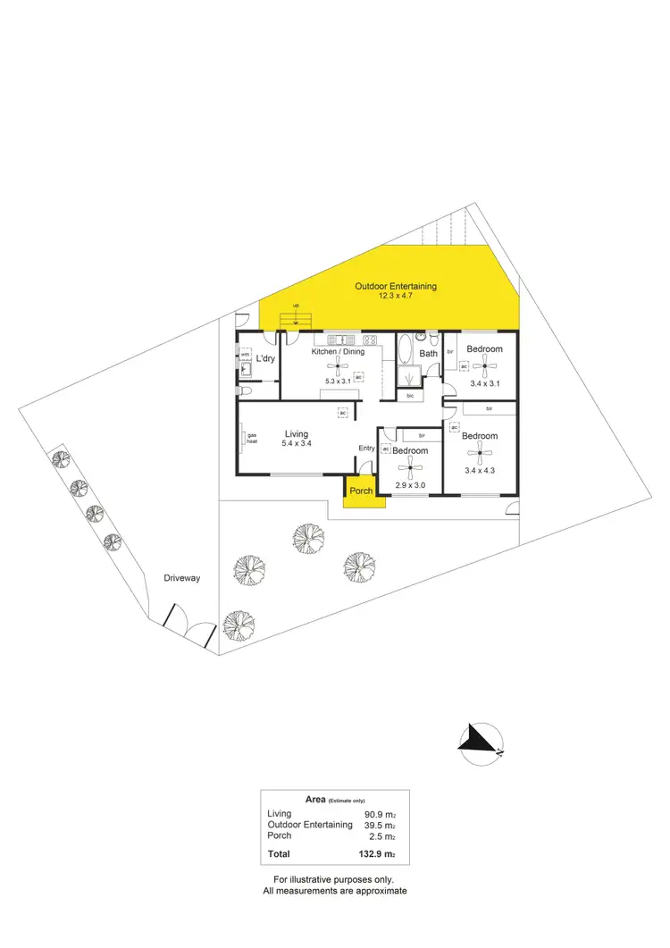 Floorplan of Homely house listing, 1 Essex Avenue, Clovelly Park SA 5042