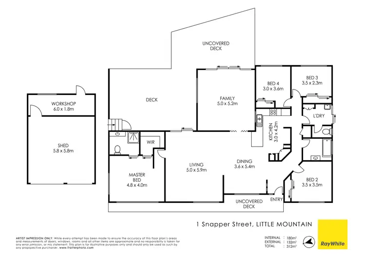 Floorplan of Homely house listing, 1 Snapper Street, Little Mountain QLD 4551