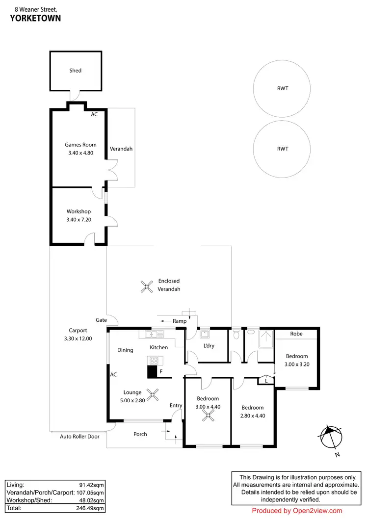 Floorplan of Homely house listing, 8 Weaners Street, Yorketown SA 5576