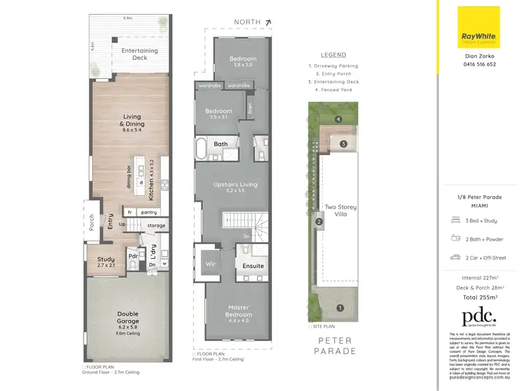 Floorplan of Homely semi-detached listing, 1/8 Peter Parade, Miami QLD 4220