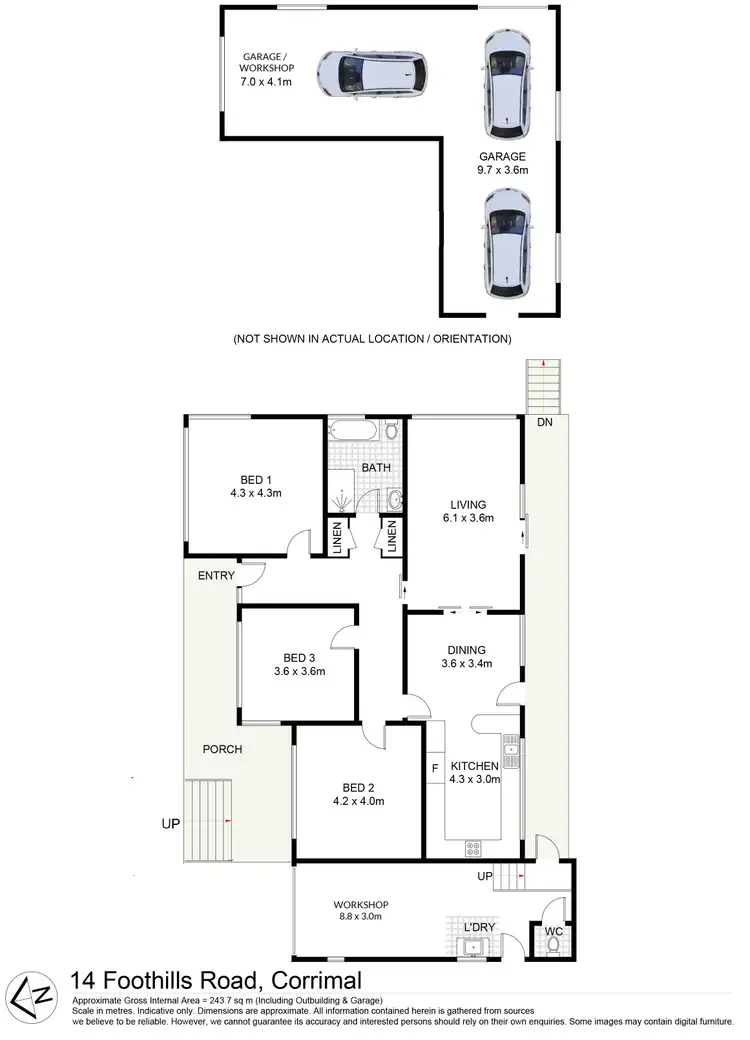 Floorplan of Homely house listing, 14 Foothills Road, Corrimal NSW 2518